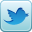 Small blue bird icon for the Twitter social networking site.